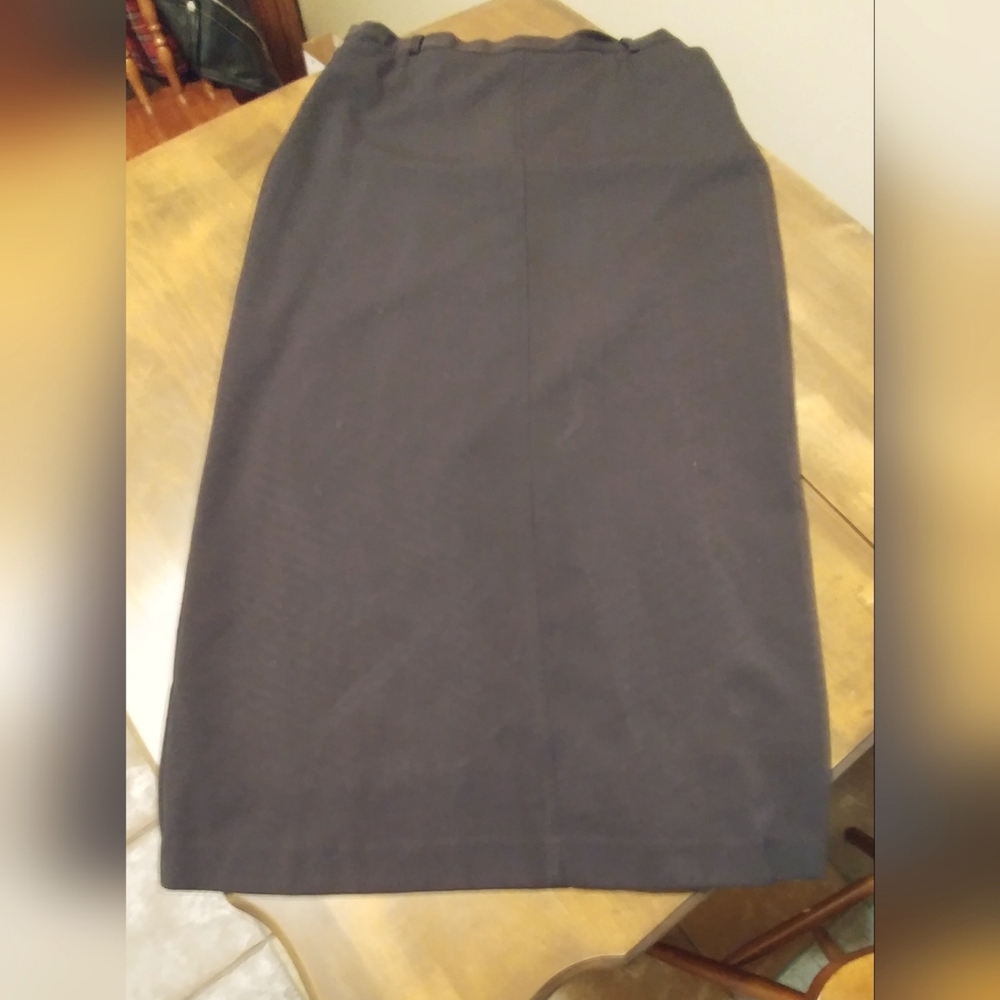 Ankle length black skirt
